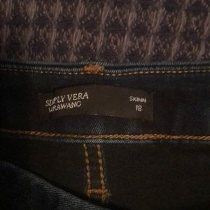 Size 18 Vera Wang skinny dark blue jeans